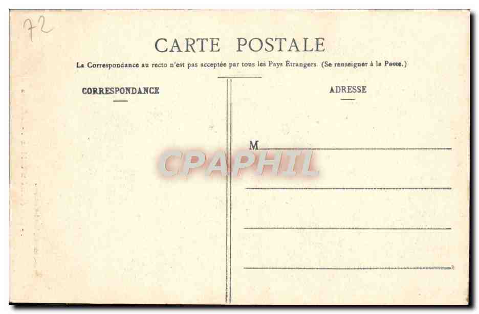 CPA Foret de Sitte le Guillaume Le Saut du Cerf — Rückseite
