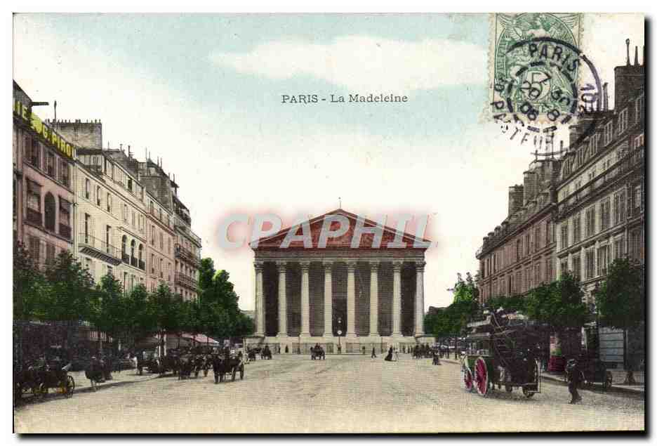 CPA Paris La Madeleine Autobus Imperial