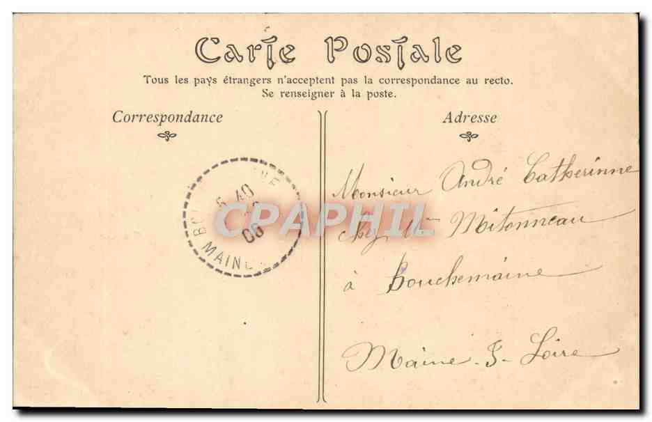 Paris — Le Carrefour de la Rue Lecourbe, vue prise du Boulevard Pasteur — ND Phot, n° 1479 — Back