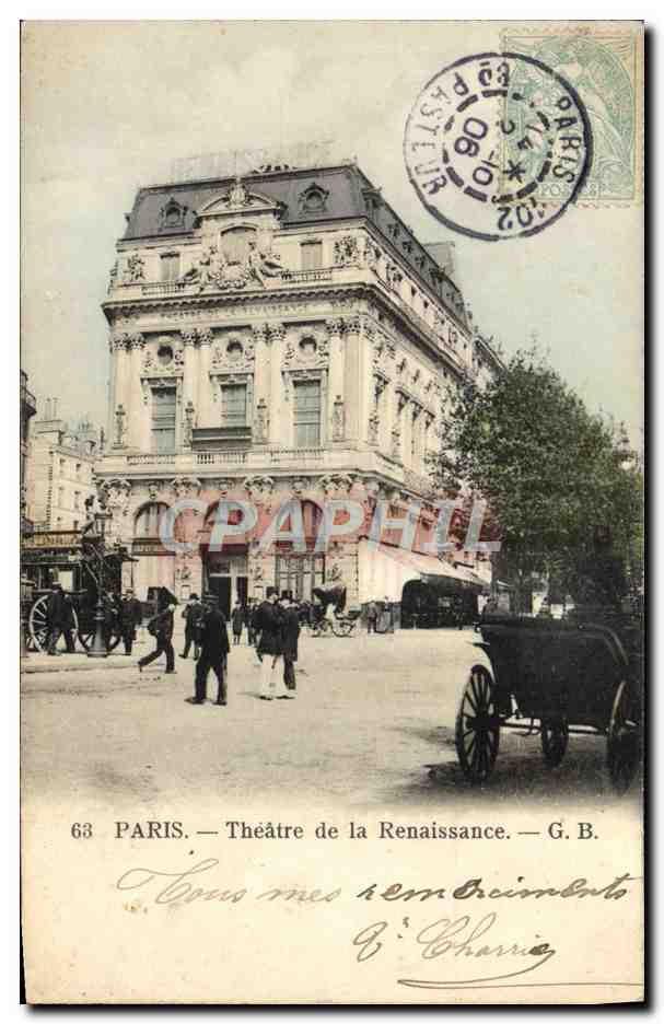 Paris — Théâtre de la Renaissance — G. B.