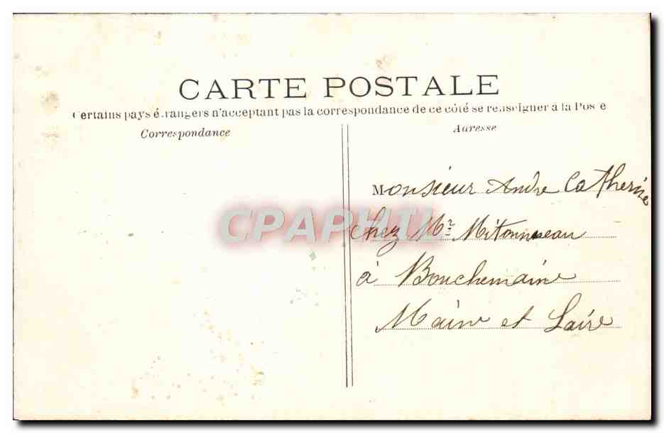 Paris — Le Boulevard Pasteur et le Métropolitain — Éditeur CM, n°487 — Verso