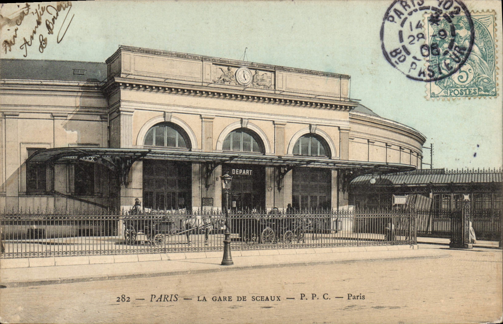 París — La Estación de Sceaux — P.P.C. — París - Anverso