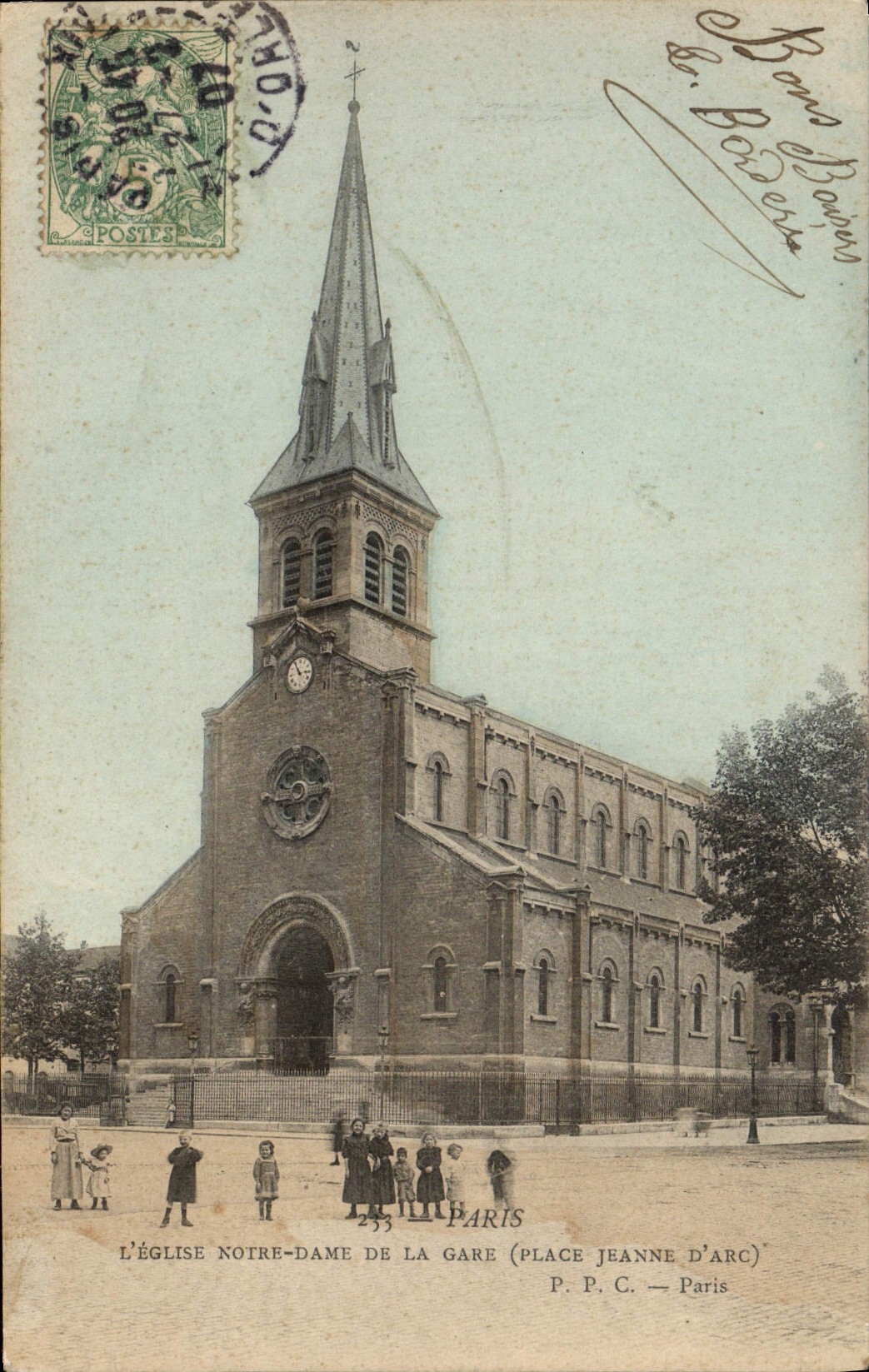 La Chiesa di Nostra Signora della Stazione (Piazza Jeanne d'Arc) — Parigi — P. P. C.