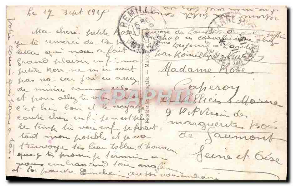 CPA Its a long long way to Tipperary Soldat Militaria Irlande — Rückseite