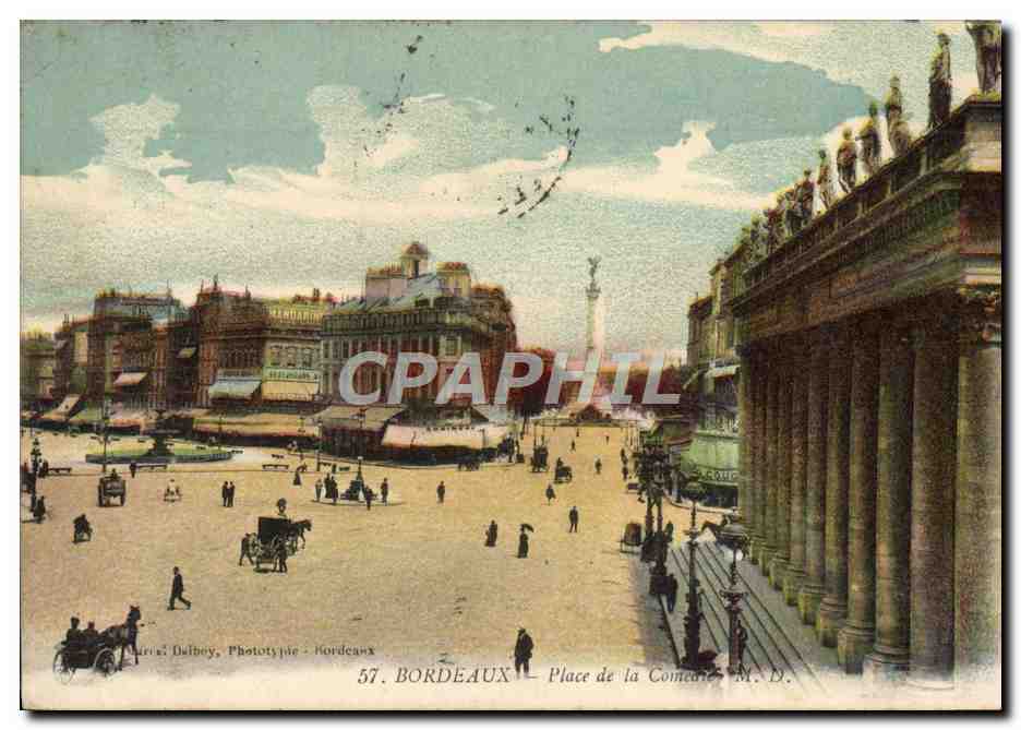 Bordeaux — Place de la Comédie — Phototypie Dalbey, n°57