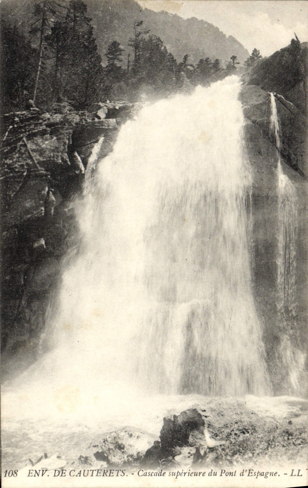 Env. de Cauterets — Cascade supérieure du Pont d'Espagne — LL, n° 108