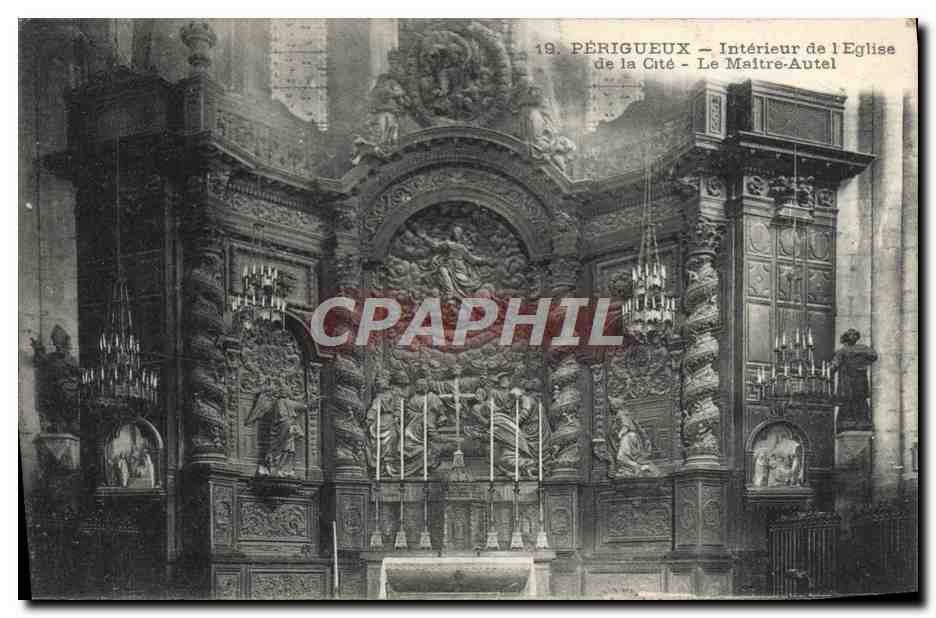 Périgueux — Intérieur de l'Église de la Cité — Le Maître-Autel
