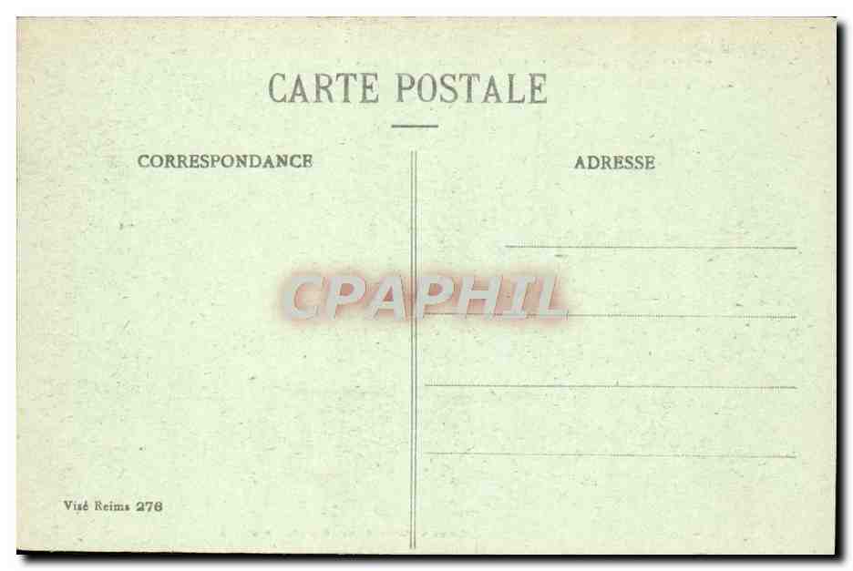 CPA Reims dans ses annees de Bombardements La cathedrale  — Rückseite