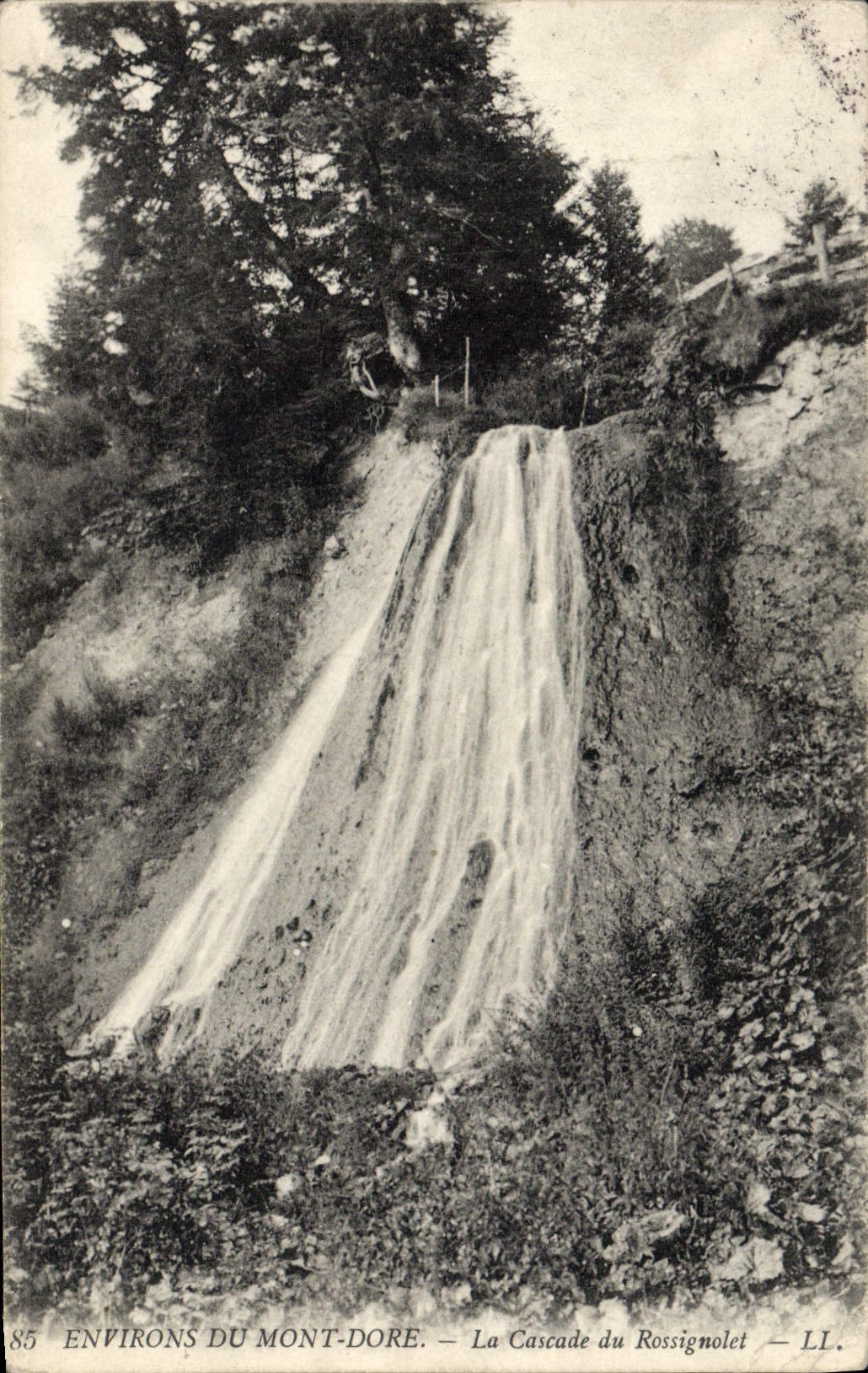 CPA Environs du Mont dore La Cascade du Rossignolet