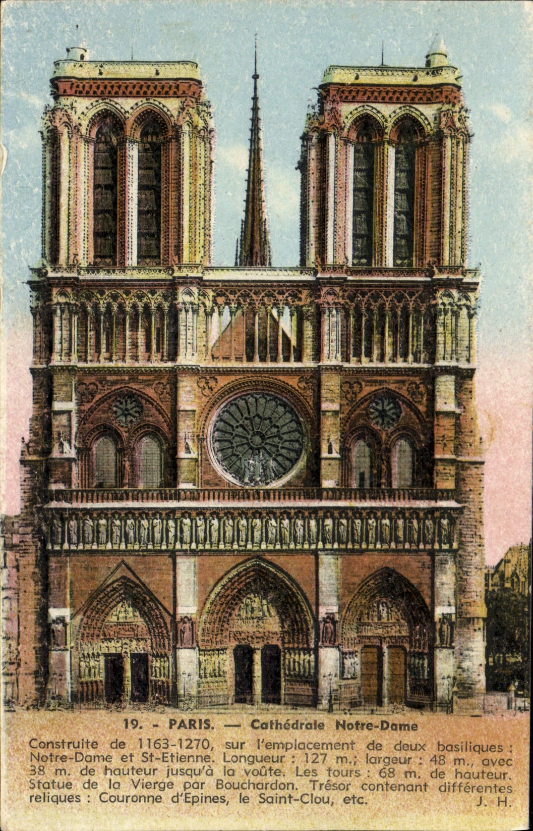 CPA Paris Cathedrale Notre Dame