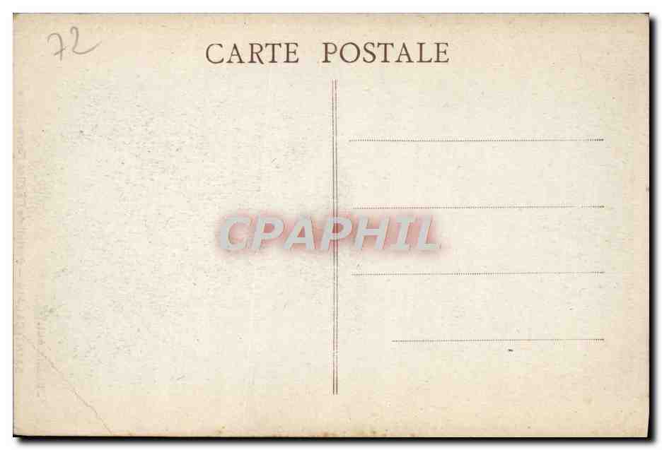 CPA Saint Calais Portail de l'Eglise Notre Dame — Back