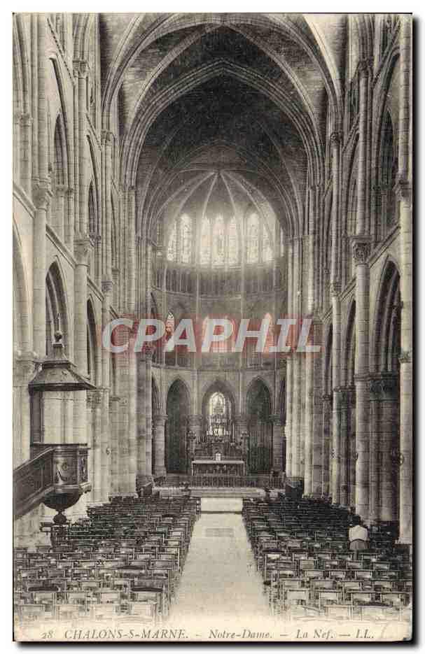 Chalons-sur-Marne — Notre-Dame — La Nef — LL. — n° 38 - Recto