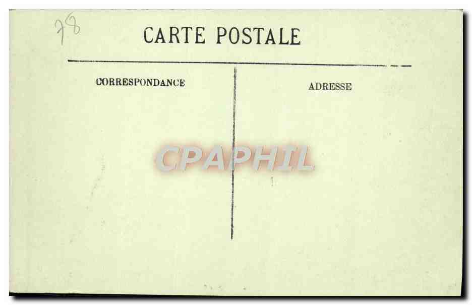 CPA Versailles Vue Generale prise a vol d'oiseau sur le Chateau le parc et la ville — Rückseite