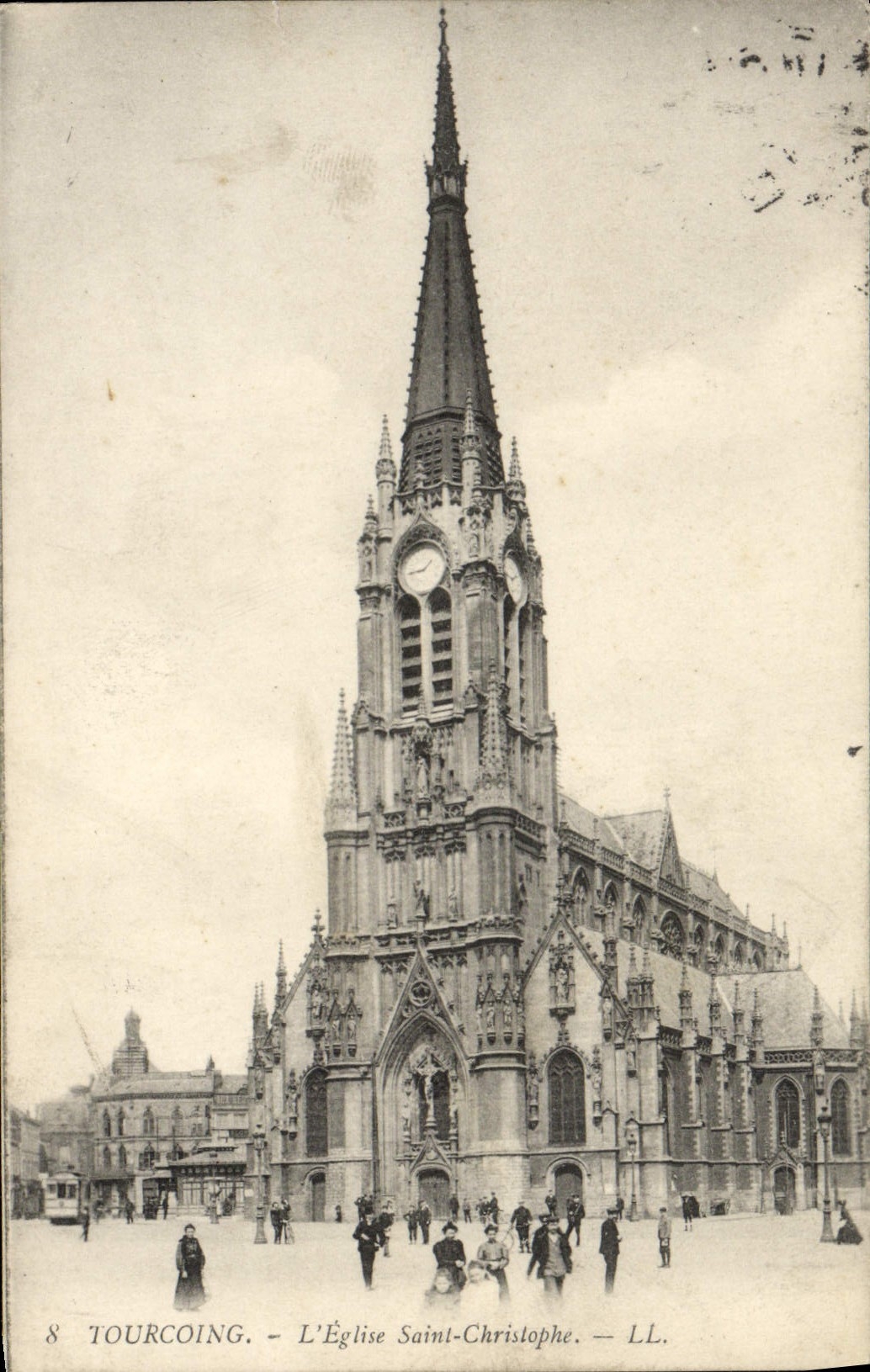 CPA Tourcoing L'Eglise Saint Christophe