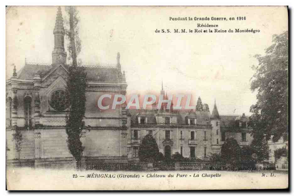 CPA Merignac Chateau du Parc La chapelle