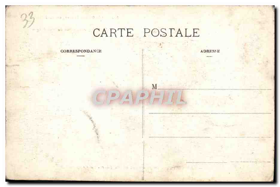 CPA Merignac Chateau du Parc La chapelle — Back