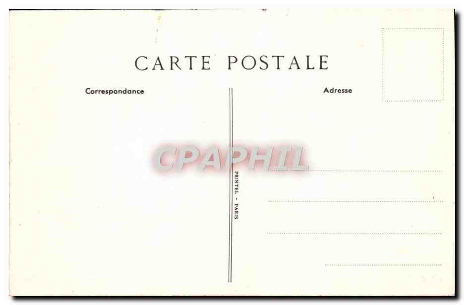 CPA Caisse D'Epargne De Prevoyance De Paris Rue Coq Heron Rue du Louvre — Verso