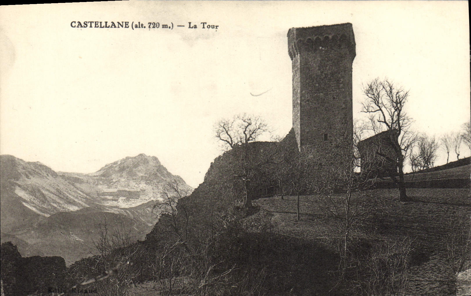 Castellane (alt. 720 m.) — La Tour — Éditeur : Rillieux