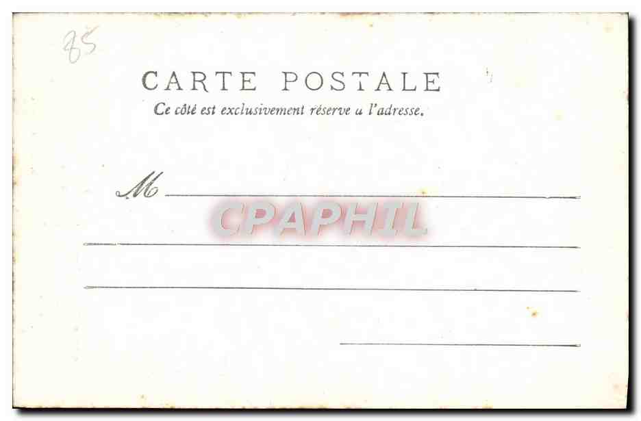 CPA Tiffauges Ruines du Chateau de Gilles de Rais dit Barbe Bleue Porte du donjon ou tour carree — Back