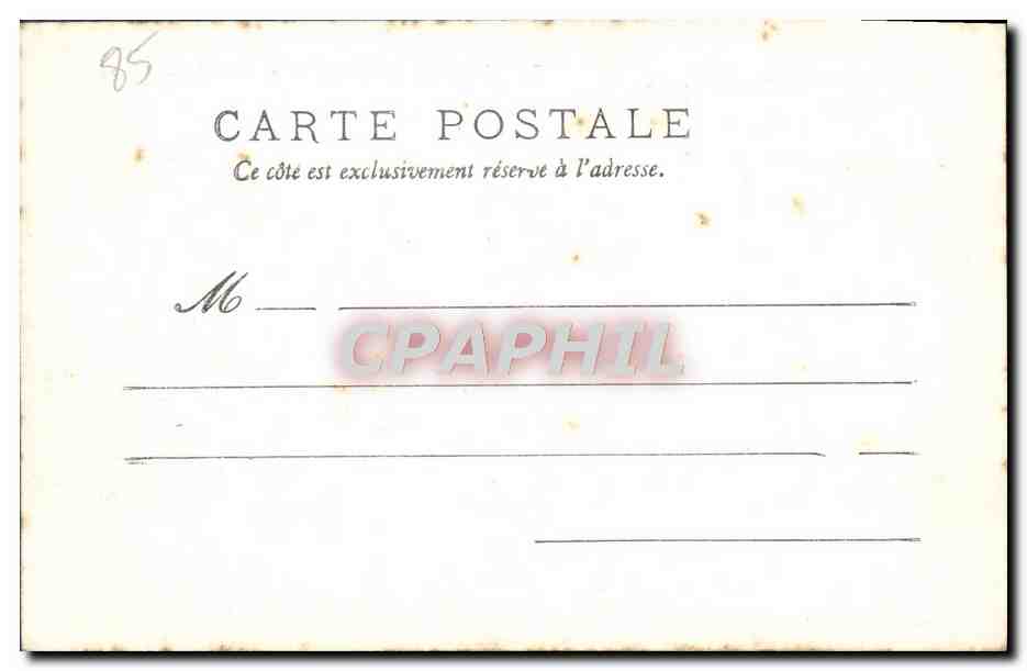 CPA Tiffauges Entree Principale du Chateau Barbe Bleue — Rückseite