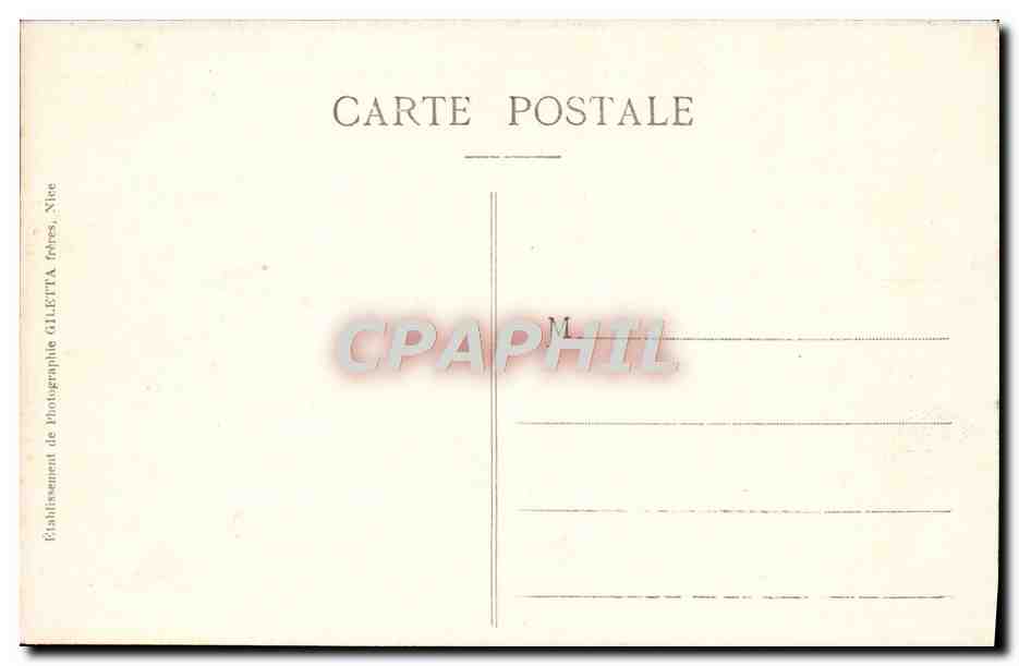 CPA Monaco Palais du Prince et Tete de Chien — Rückseite