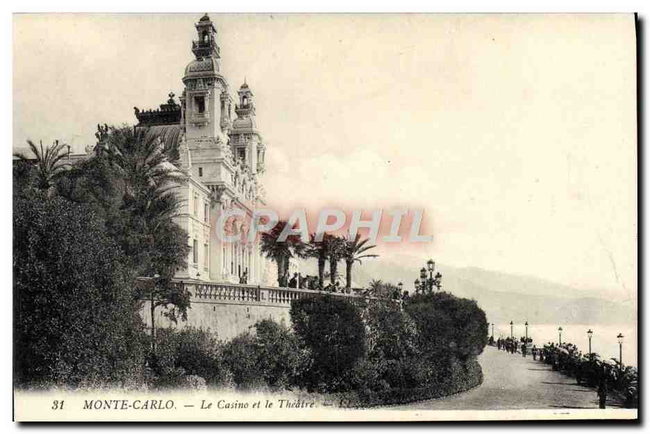 CPA Monte Carlo Le Casino et le Theatre