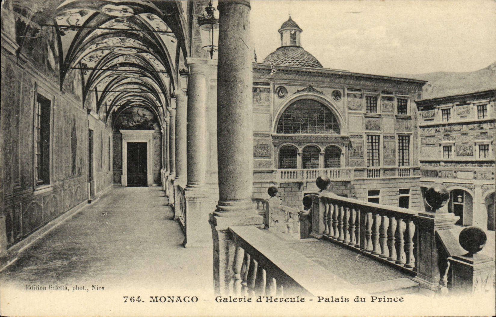 CPA Monaco Galerie d'Hercule Palais du Prince