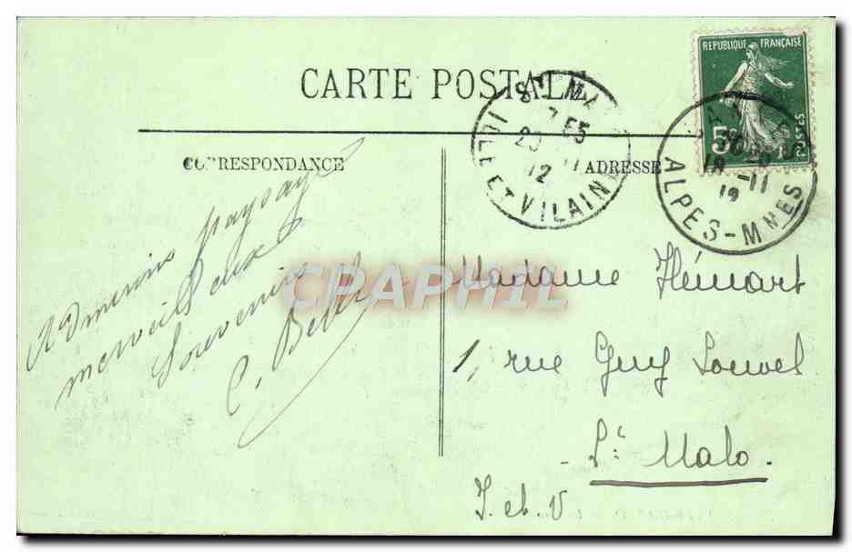 CPA Monte Carlo Le Casino — Rückseite