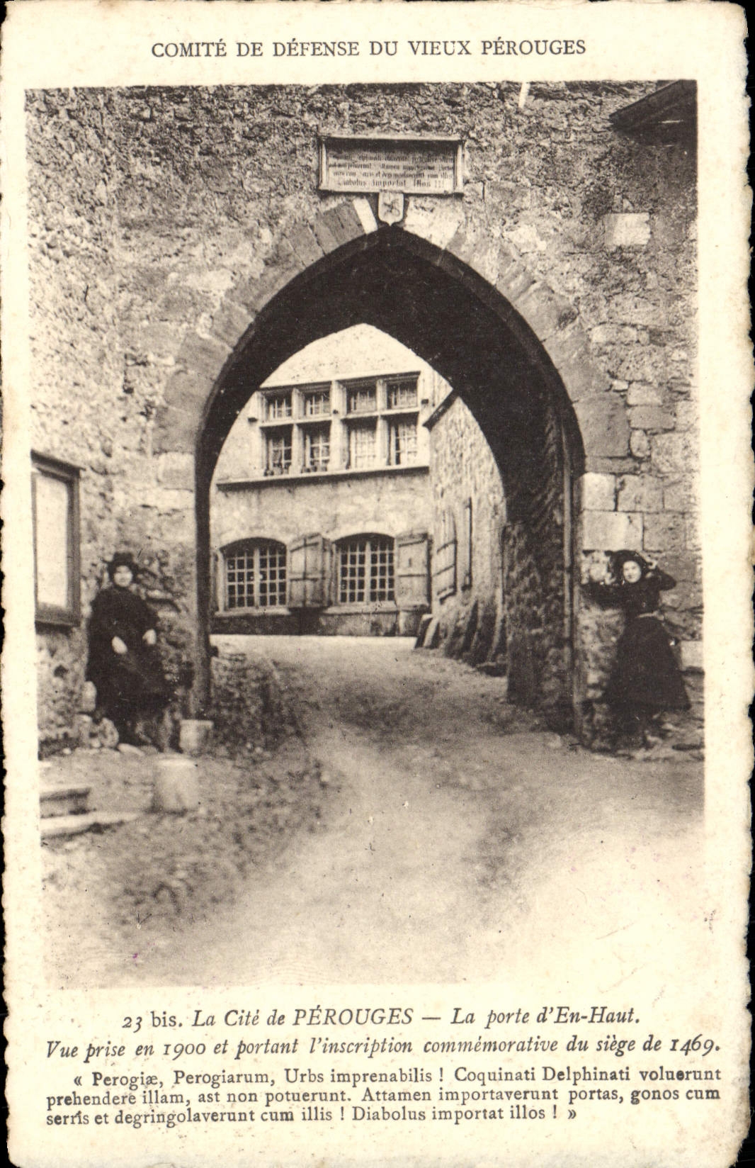 CPA Perouges La porte d'en haut 