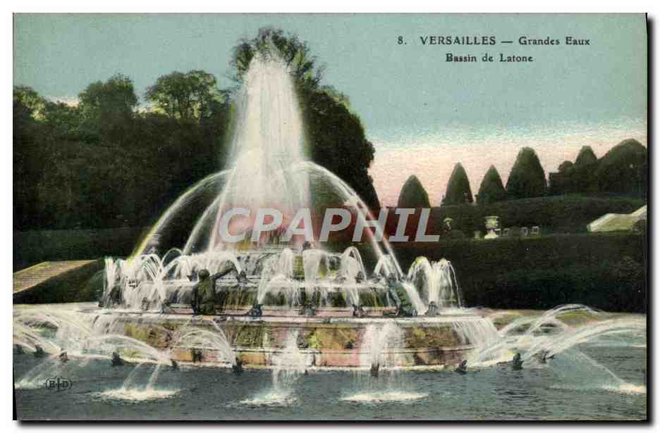 CPA Versailles Grandes Eaux Bassin de Latone