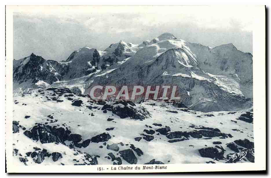 CPA La Chaine du Mont Blanc