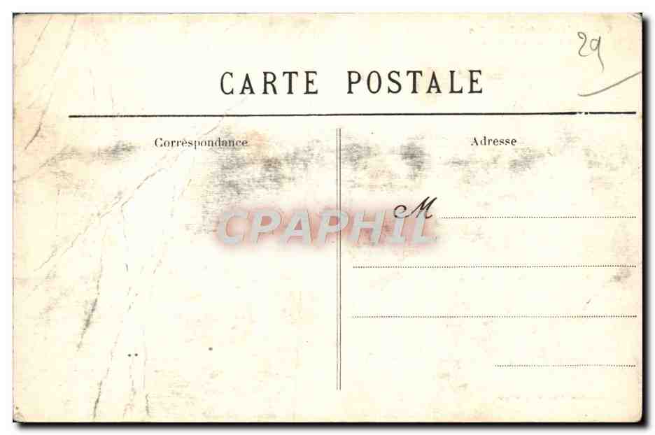 Cartolina d'epoca Plougastel Daoulas Facade Ovest del Calvario — Verso