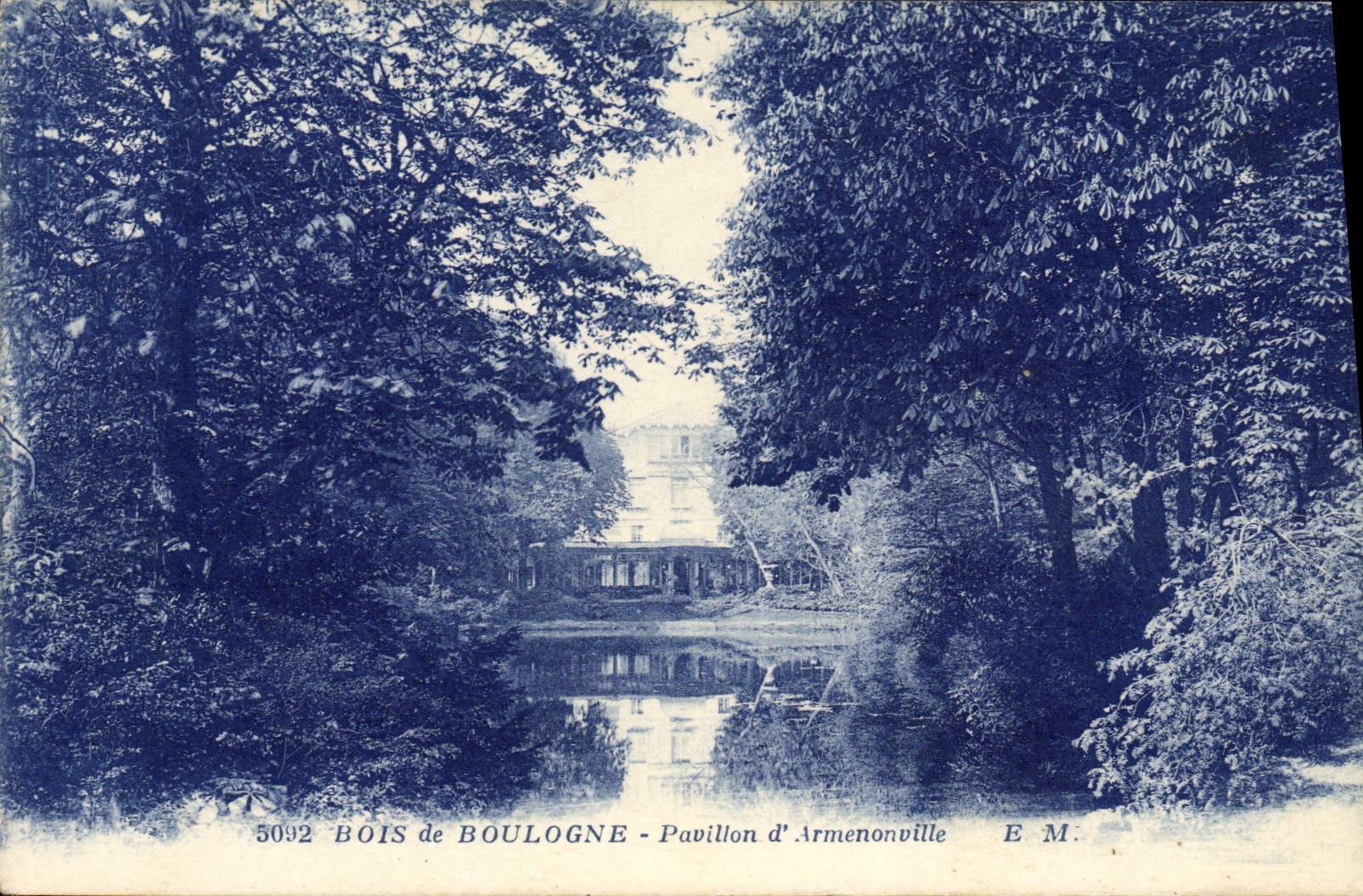Bois de Boulogne - Pavillon d'Armenonville — E.M. n°5092
