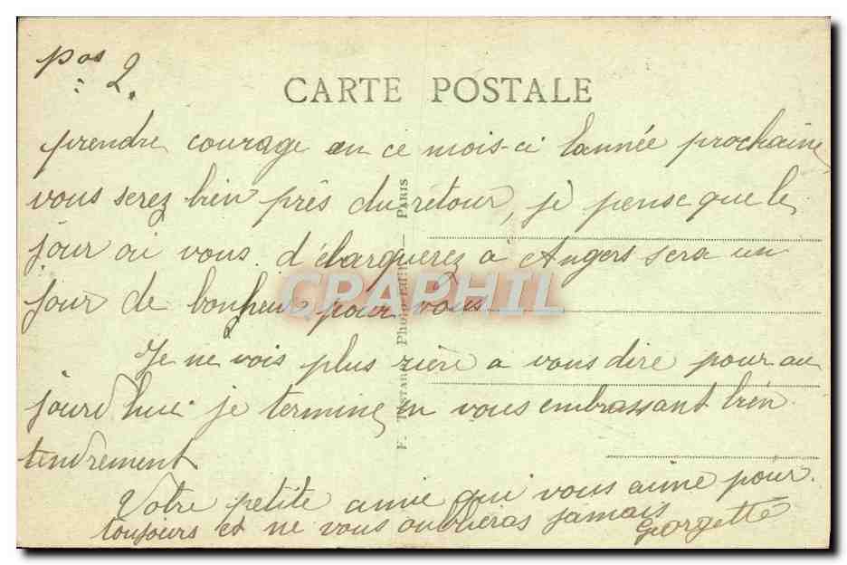 Bois de Boulogne - Pavillon d'Armenonville — E.M. n°5092 — Verso