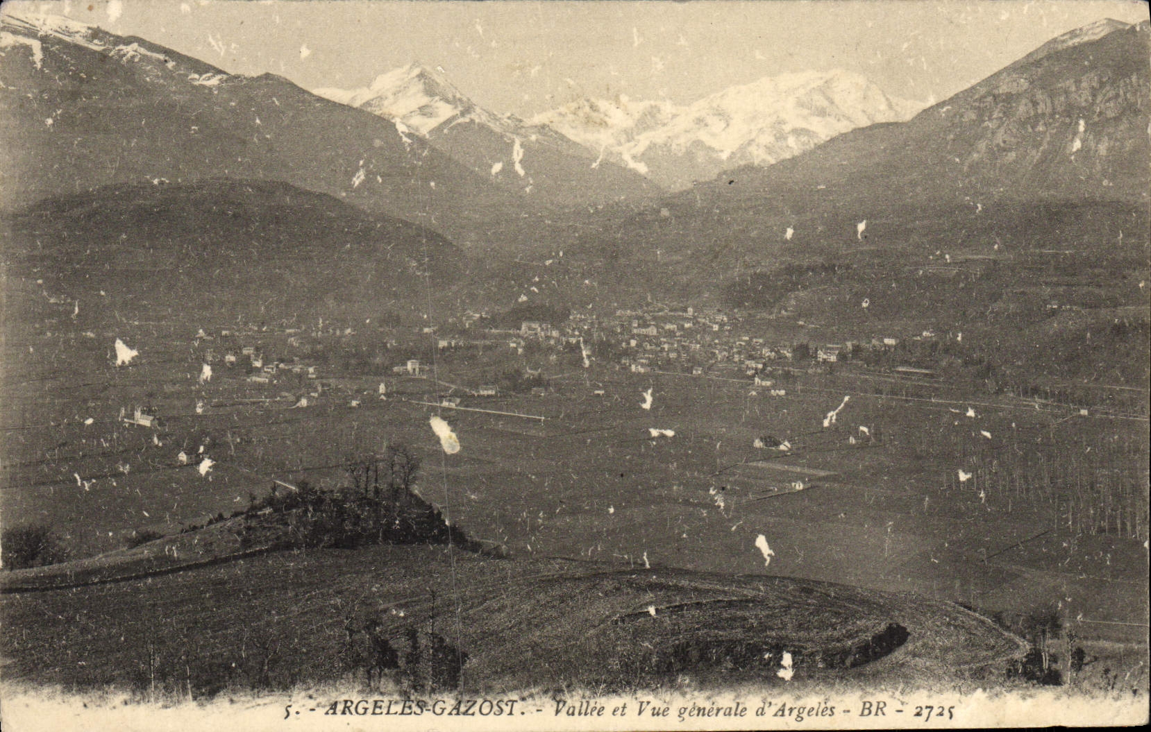 CPA Argeles Gazost Vallee et Vue Generale d'Argeles