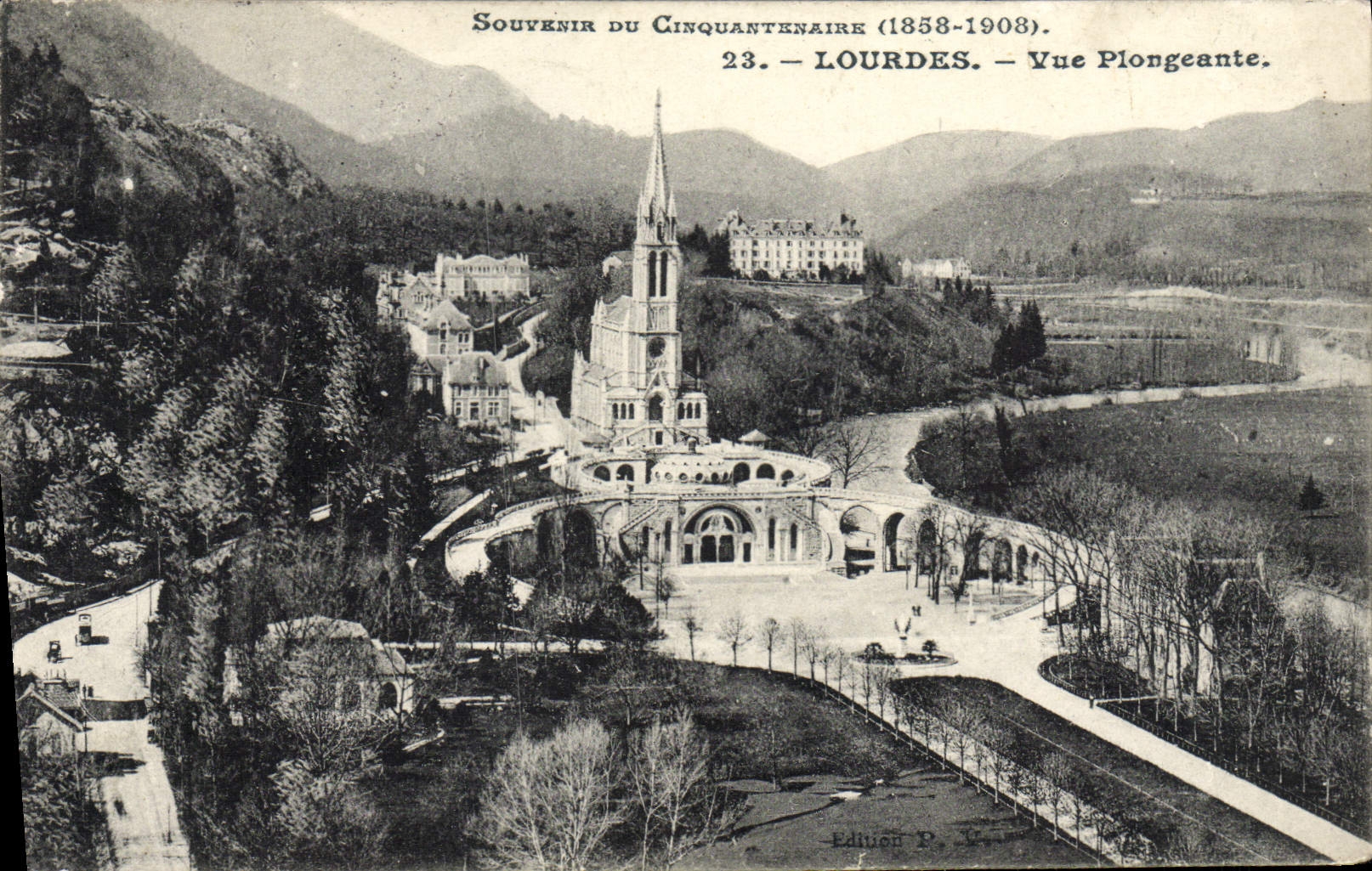 CPA Lourdes Vue Plongeante