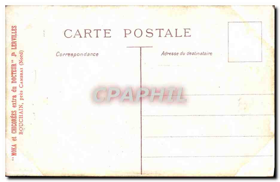 CPA Bouchain Pres Cambrai Bateaux Moulin a vent — Back