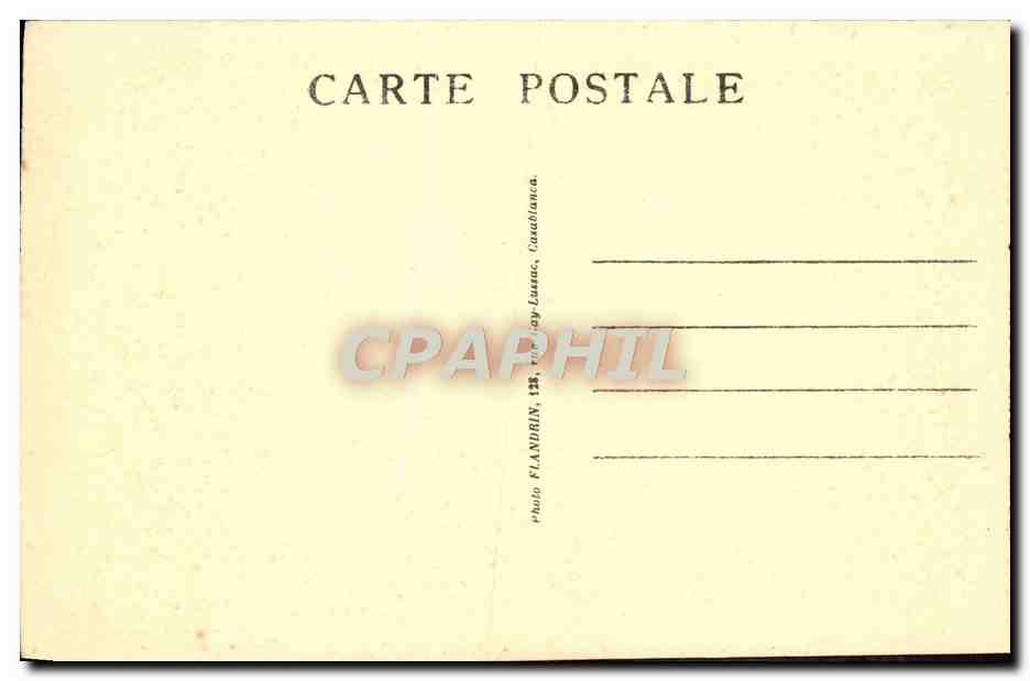 CPA Rabat Le Jardin des Oudayas  — Rückseite