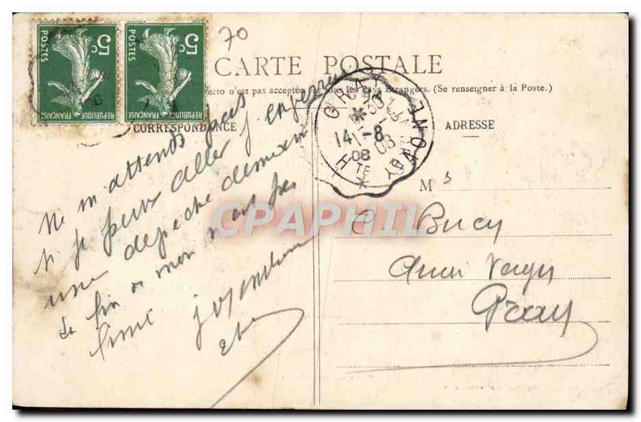 CPA Luxeuil les Bains Hopital Grammont — Rückseite