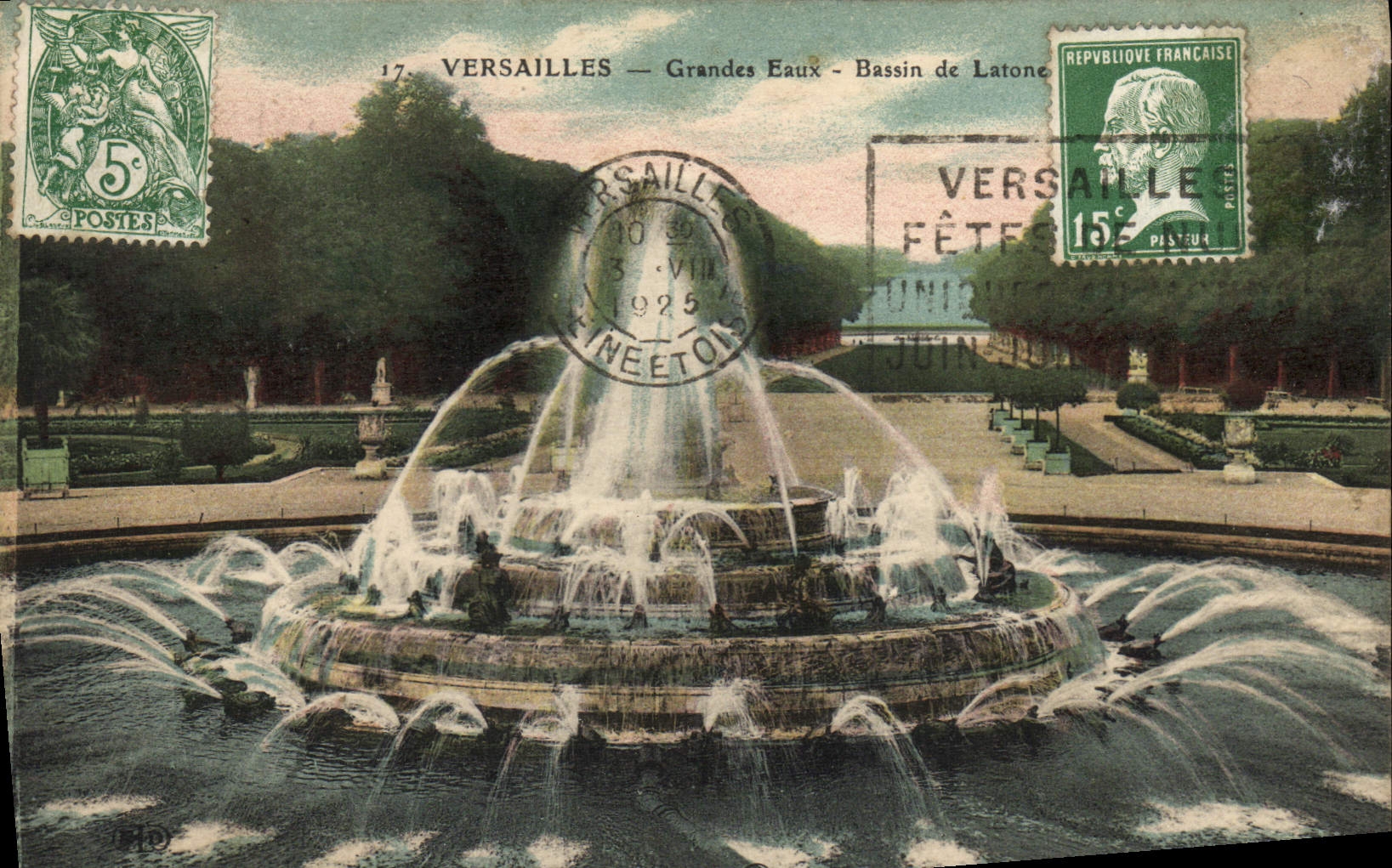Versailles — Grandes Eaux - Bassin de Latone — éditeur inconnu, n° 17