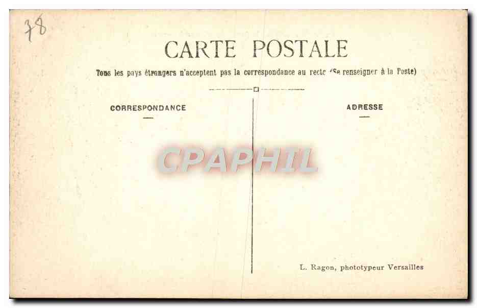 CPA Versailles Le Grand Trianon — Rückseite