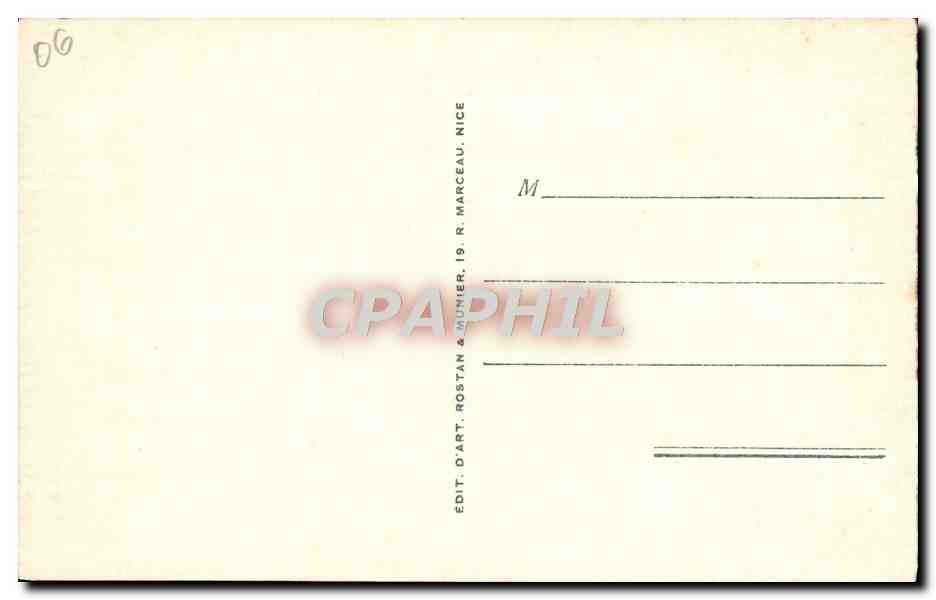 CPA La Turbie Vue Generale et Principaute de Monaco — Verso
