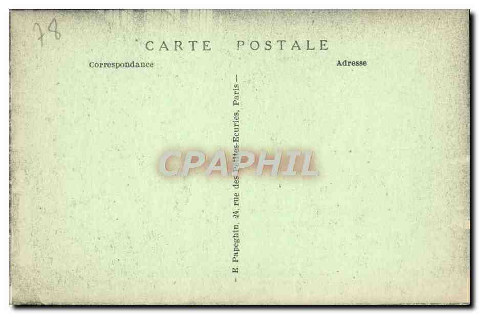 CPA Versailles Le Chateau La Salle du Jeu de Paume — Verso