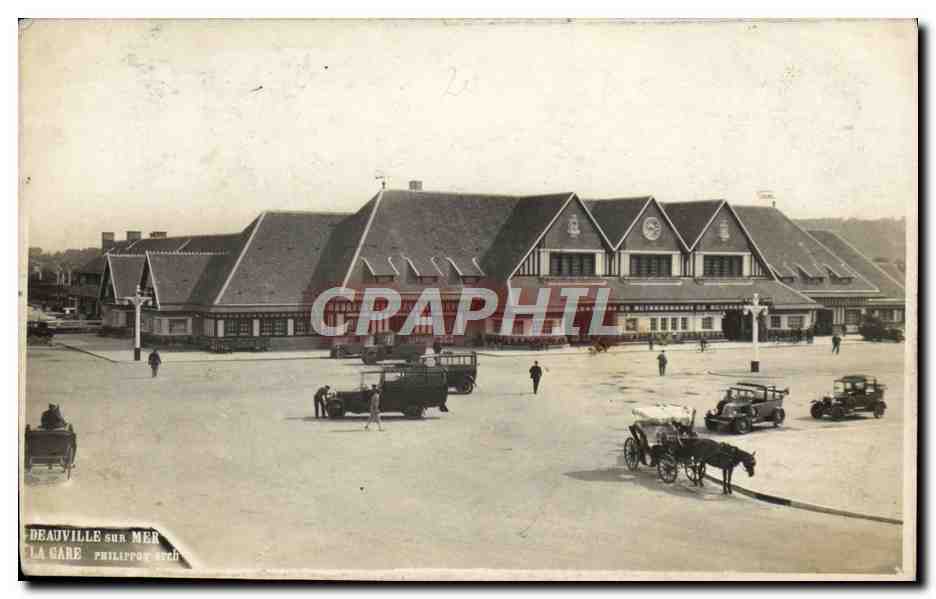 Deauville sur Mer — La Gare — éditeur Philippe Béch