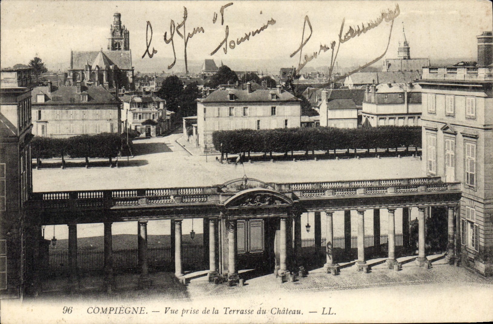 Compiègne — Ansicht vom Schlosshof — LL. n° 96