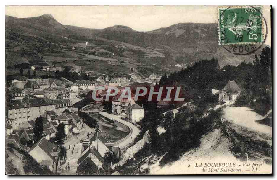 CPA La Bourboule Vue Prise du Mont Sans Souci