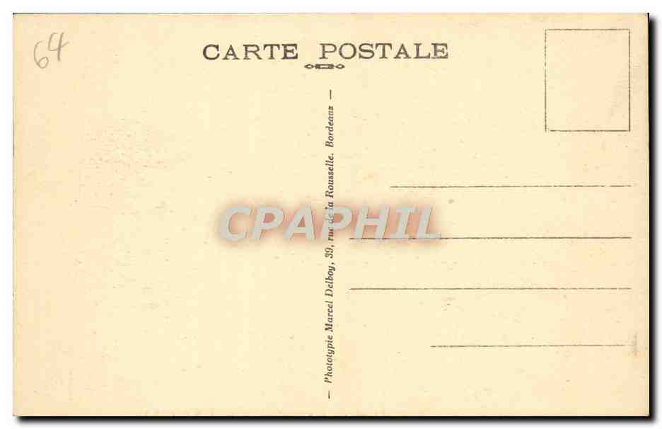CPA Sare Vers les Chasses a la Palombes — Rückseite