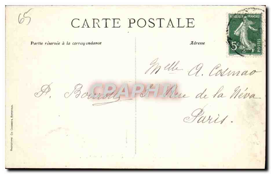 Lourdes — Les Piscines — C.B. — Verso