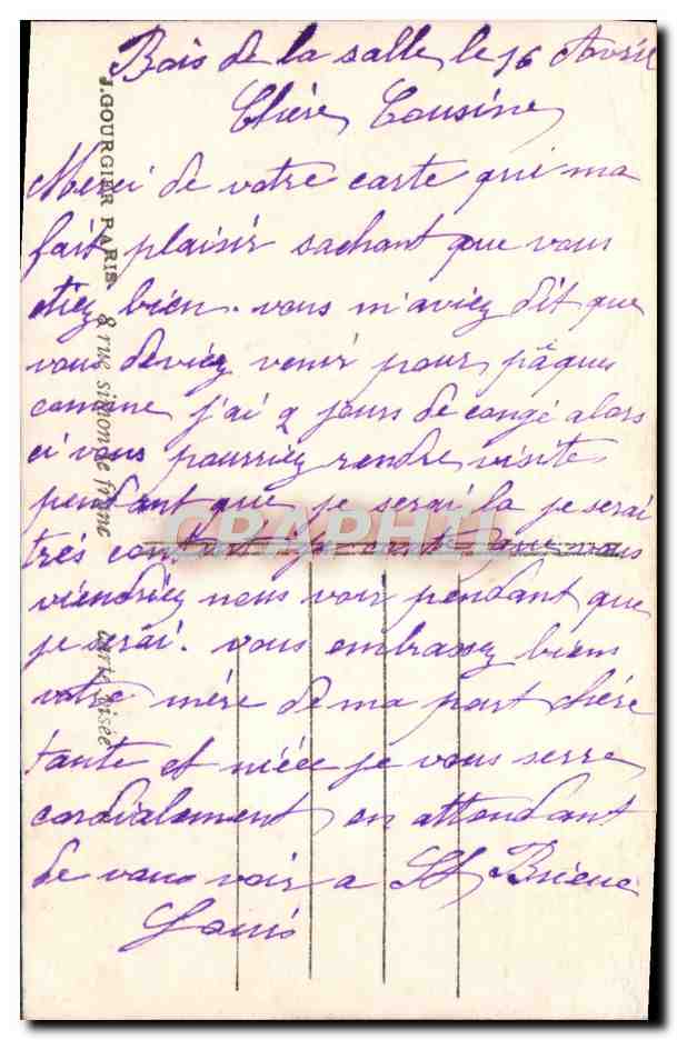 CPA Fantaisie Homme Soldat Militaria  — Verso