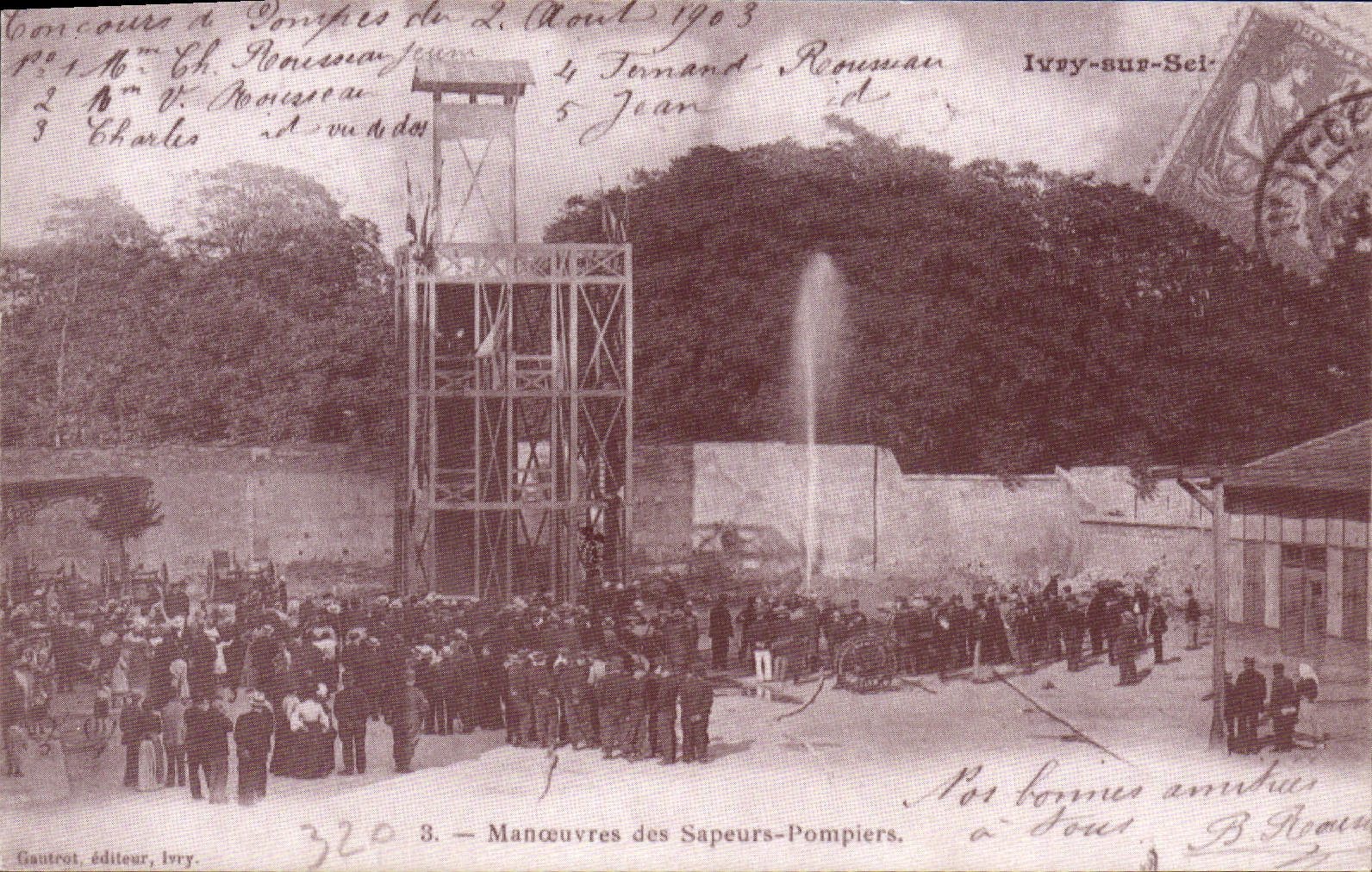 REPRO Ivry Sur Seine Manoeuvres des Sapeurs Pompiers